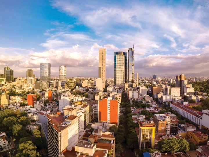 Aerial view of Mexico City image